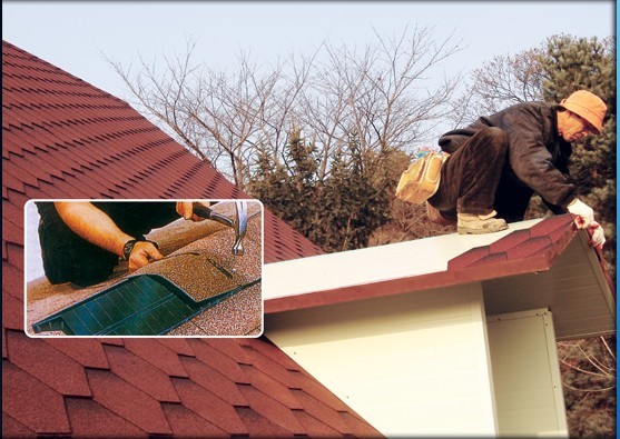 “圣戈邦”沥青瓦是具备装饰与防水功能的新型屋面材料